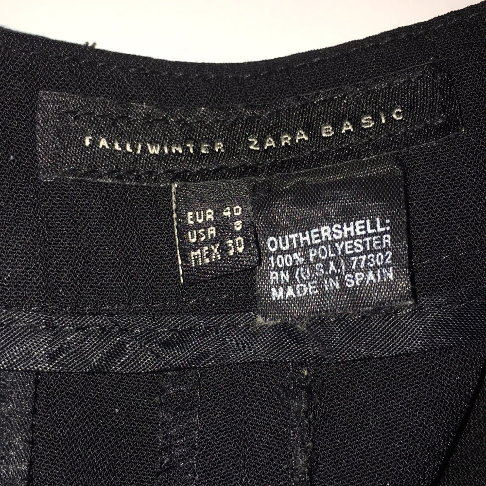 Zara Fall/ Winter Basic Pants Size 8 - image 3